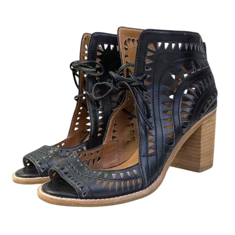 Jeffrey Campbell Cordillo Sandal/Booties EUC $189 Size 9   S3534